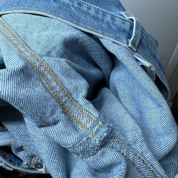 Frank & Eileen Monaghan Button Fly High Rise Raw Hem Straight Leg Mom Jeans 28 - Picture 13 of 16